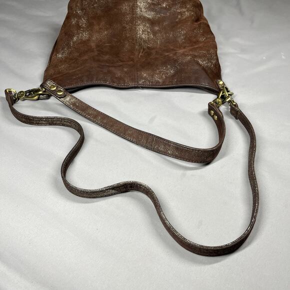 Hobo Pier Convertible Bag Coffee Galaxy Crossbody/Shoulder Boho Leather Slouchy - Picture 15 of 16